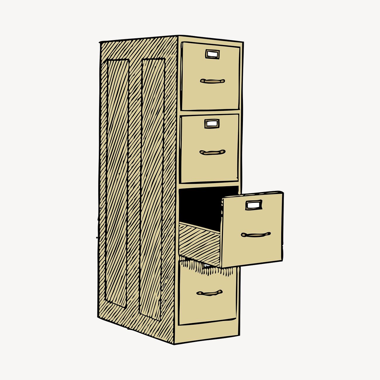 File cabinet clipart, office furniture